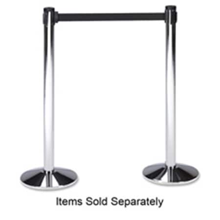 Gourmetgalley Stanchion Flat Bases - Chrome - 14 in. Diameter GO3739386